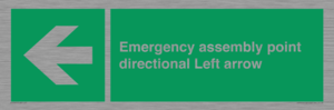 SY7927: Emergency assembly point directional Left arrow
