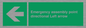 SY7927: Emergency assembly point directional Left arrow