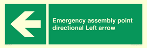 SY7927: Emergency assembly point directional Left arrow