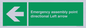 SY7927: Emergency assembly point directional Left arrow