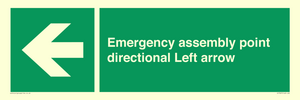 SY7927: Emergency assembly point directional Left arrow