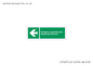 SY7927: Emergency assembly point directional Left arrow