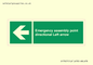 SY7927: Emergency assembly point directional Left arrow