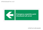 SY7927: Emergency assembly point directional Left arrow