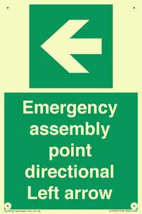 SY7927: Emergency assembly point directional Left arrow