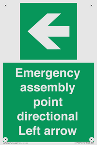 SY7927: Emergency assembly point directional Left arrow