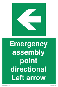 SY7927: Emergency assembly point directional Left arrow