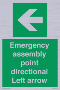 SY7927: Emergency assembly point directional Left arrow
