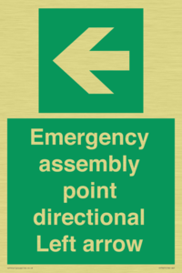 SY7927: Emergency assembly point directional Left arrow