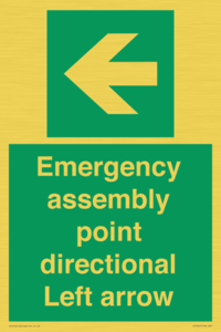 SY7927: Emergency assembly point directional Left arrow