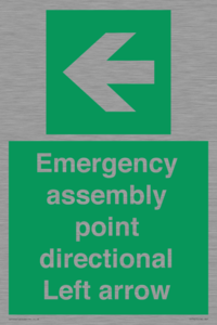 SY7927: Emergency assembly point directional Left arrow