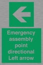 SY7927: Emergency assembly point directional Left arrow