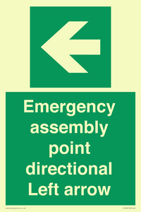SY7927: Emergency assembly point directional Left arrow