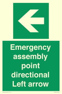 SY7927: Emergency assembly point directional Left arrow