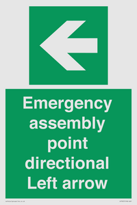 SY7927: Emergency assembly point directional Left arrow