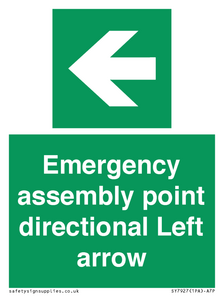 SY7927: Emergency assembly point directional Left arrow
