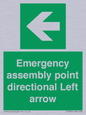 SY7927: Emergency assembly point directional Left arrow