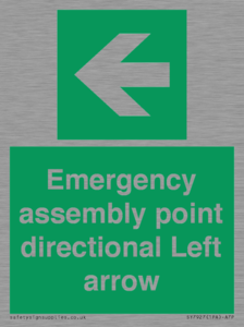 SY7927: Emergency assembly point directional Left arrow