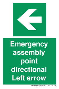 SY7927: Emergency assembly point directional Left arrow