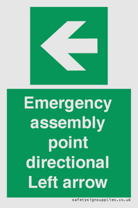 SY7927: Emergency assembly point directional Left arrow