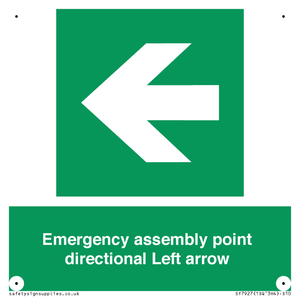 SY7927: Emergency assembly point directional Left arrow