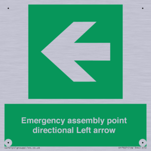 SY7927: Emergency assembly point directional Left arrow