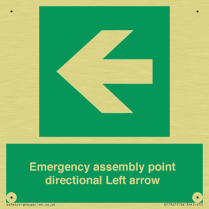 SY7927: Emergency assembly point directional Left arrow