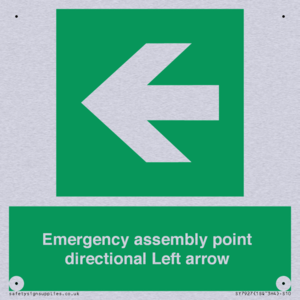 SY7927: Emergency assembly point directional Left arrow
