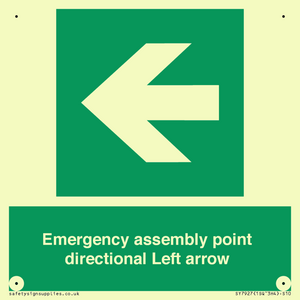 SY7927: Emergency assembly point directional Left arrow