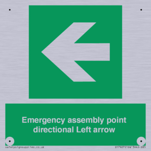 SY7927: Emergency assembly point directional Left arrow