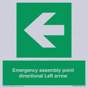 SY7927: Emergency assembly point directional Left arrow