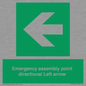 SY7927: Emergency assembly point directional Left arrow