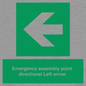 SY7927: Emergency assembly point directional Left arrow