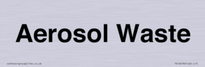 TK12478: Aerosol Waste