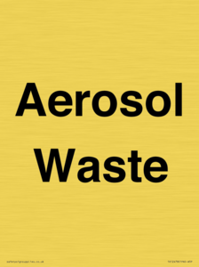 TK12478: Aerosol Waste