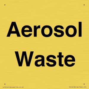 TK12478: Aerosol Waste