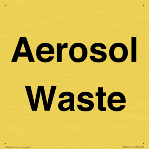TK12478: Aerosol Waste