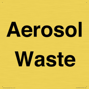 TK12478: Aerosol Waste