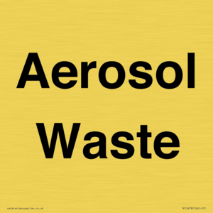 TK12478: Aerosol Waste