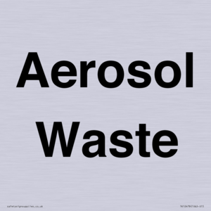 TK12478: Aerosol Waste