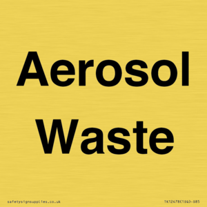 TK12478: Aerosol Waste