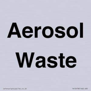 TK12478: Aerosol Waste