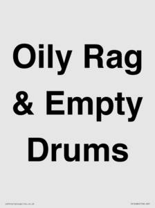 TK12484: Oily Rag & Empty Drums