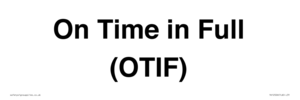 TK12526: On Time in Full (OTIF)