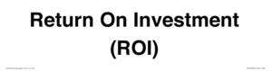 TK12536: Return On Investment (ROI)