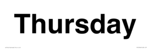 TK12544: Thursday