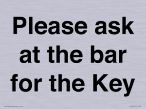 TK13191: Please ask at the bar for the Key