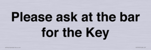 TK13191: Please ask at the bar for the Key