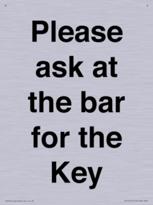TK13191: Please ask at the bar for the Key