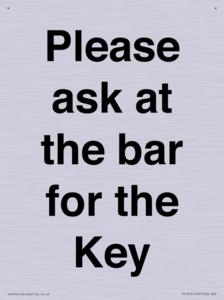 TK13191: Please ask at the bar for the Key
